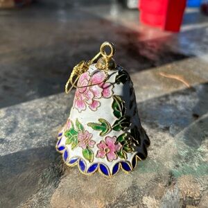 Cloisonné Christmas Bell Ornament
